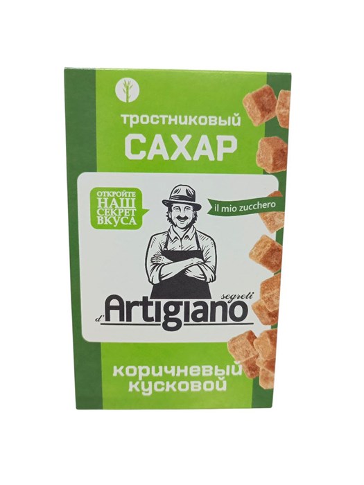 Сахар тростниковый Коричневый кусковой segreti d Artigiano (0,500 кг/0,534 кг) упак. 8 шт. MC-00020270 - фото 179