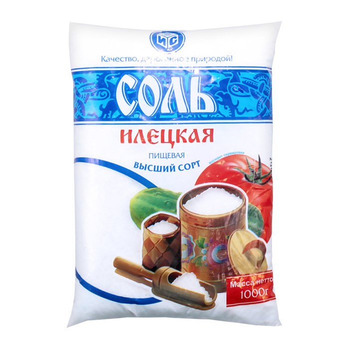 Соль "Илецкая" , помол №1,  1 кг (ЮХ) 03404 - фото 568
