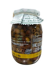 Таджасские оливки б/к в оливковом масле экстраверджине "Анфоссо" (0,950 кг/1,400 кг) ст./б. кор. 6 шт. 00003714