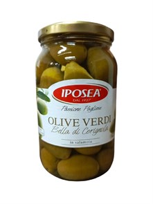 Оливки "Белла Чериньола" с/к "И.П.О.С.Е.А." (0,530 кг) ст/б (Ф) 35495